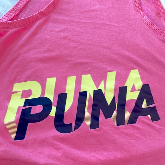 Pink girls youth size 8-10 (M youth) Puma brand tank top very good condition - Picture 5 of 5